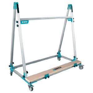 Chevalet pour double encollage sur roulettes – Grands formats