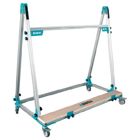 Chevalet pour double encollage sur roulettes – Grands formats